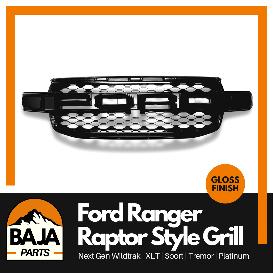 Ford Ranger Next Gen Raptor Style Grill (GLOSS BLACK)