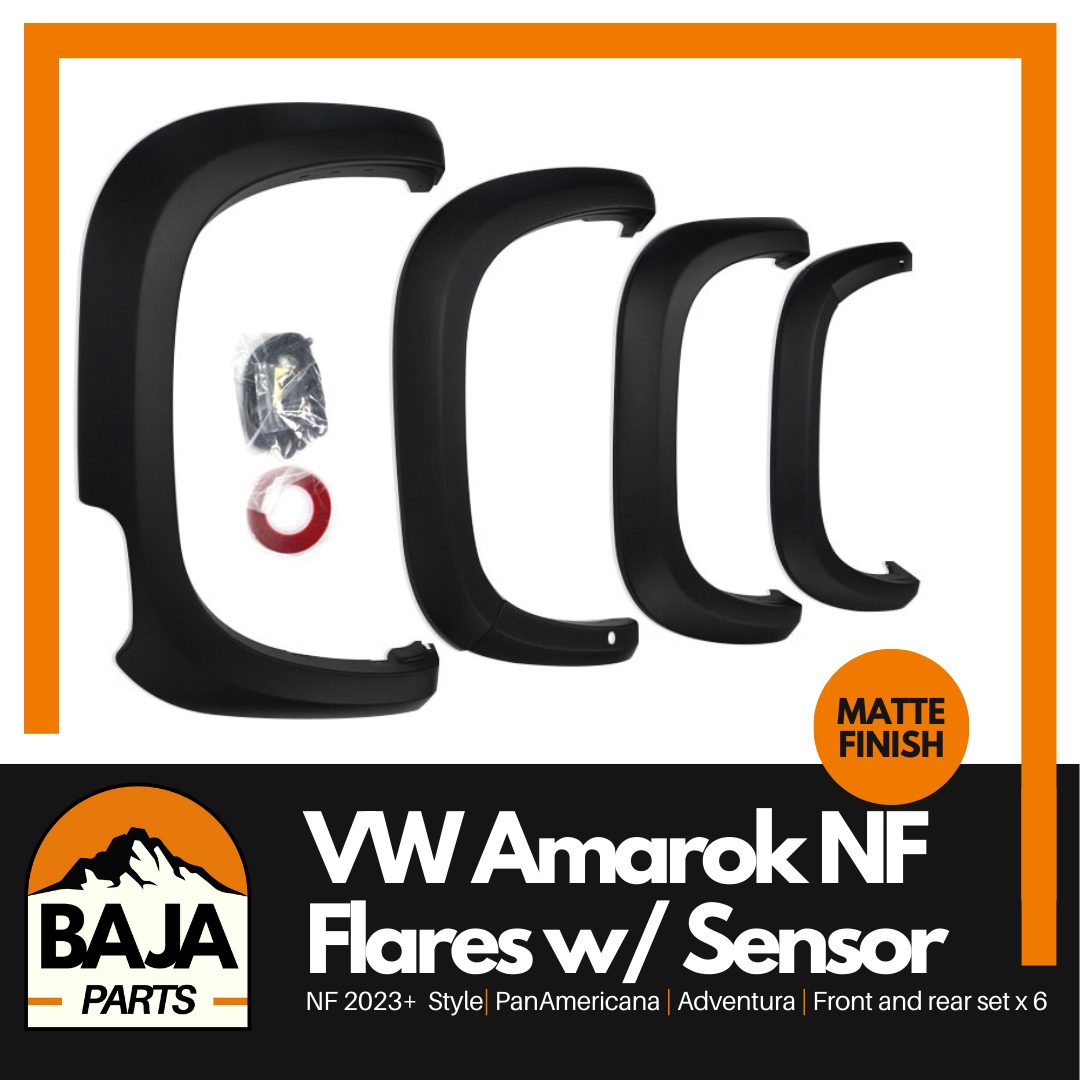 Volkswagen Amarok Fender Flare Set NF 2023+ with Sensor Provisions ABS plastic Matte Finish