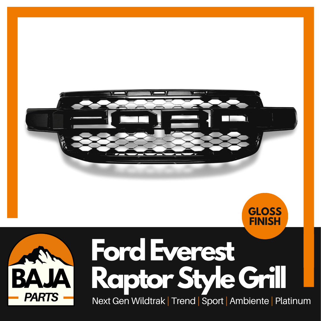 Ford Everest Next Gen Raptor Style Grill (GLOSS BLACK)