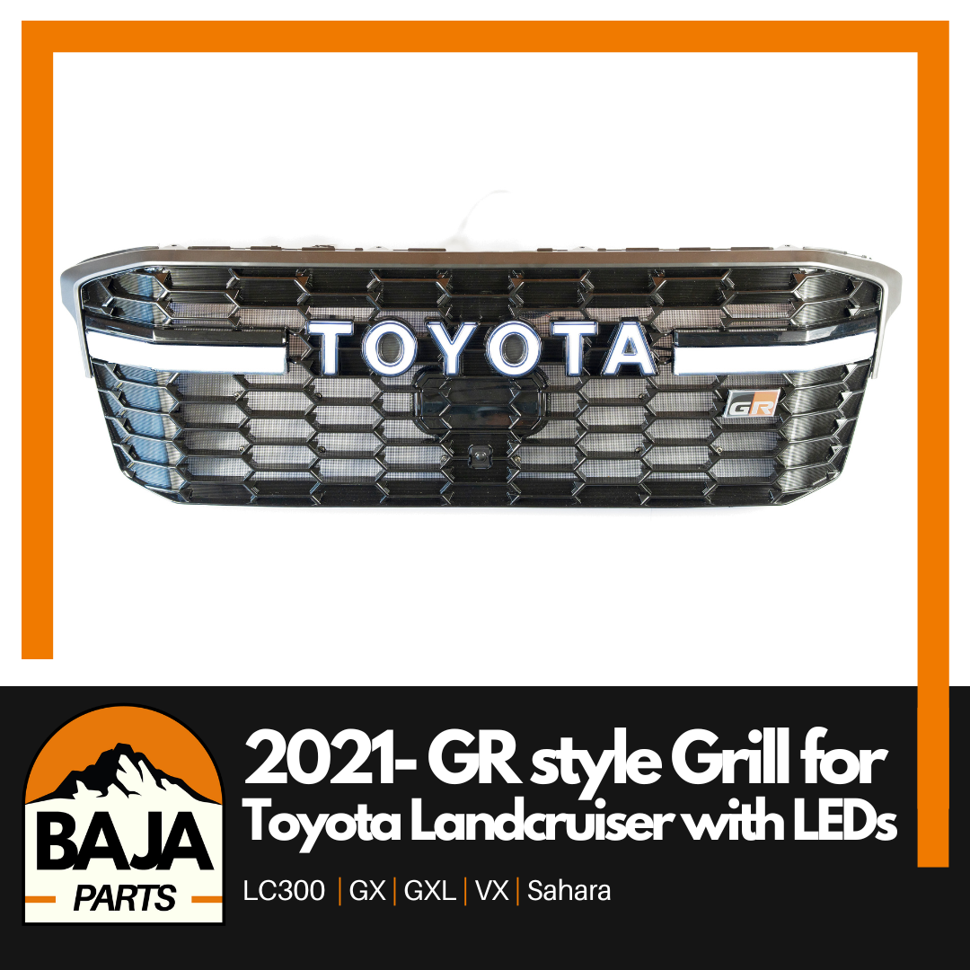 GR Style Front Grill with LEDs for Toyota Landcruiser LC300 2021-
