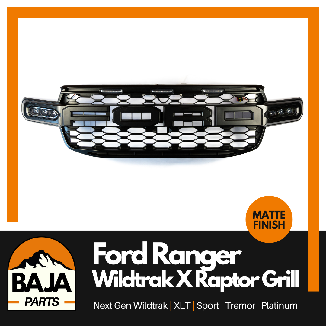 Ford Ranger Next Gen Matte Black Wildtrak X/ Raptor Grille 2022+