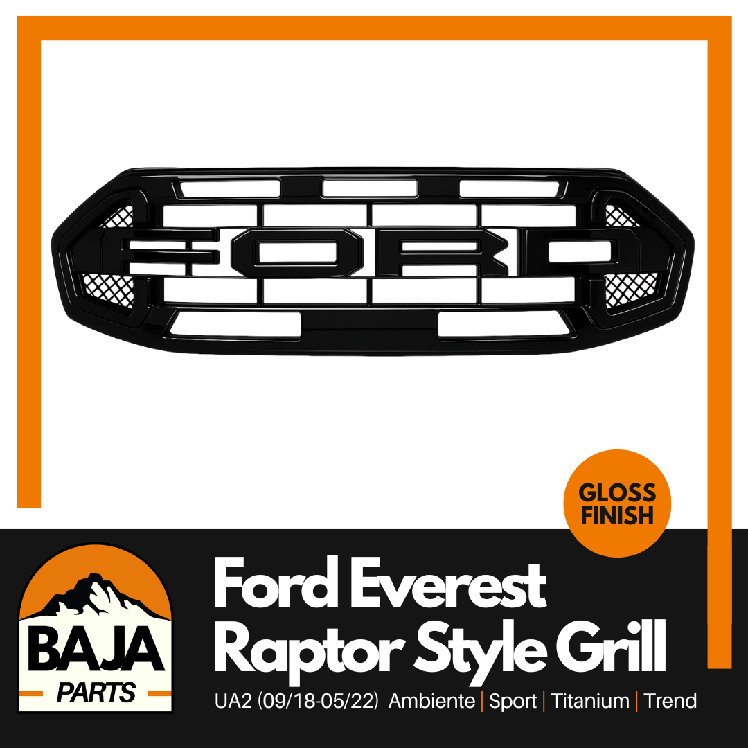 Ford Everest UA2 Raptor Style Grill for 09/2018-2022 (GLOSS BLACK)