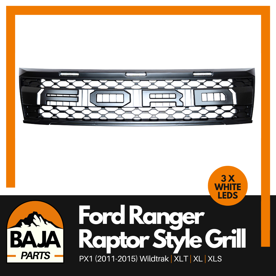 Ford Ranger PX1 Raptor Style Grill for Wildtrak XLT XL 2011-2015 with LEDs