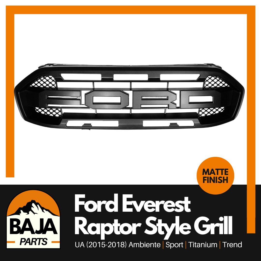 Ford Everest UA Raptor Style Grill for 2015-2018 (MATTE BLACK)